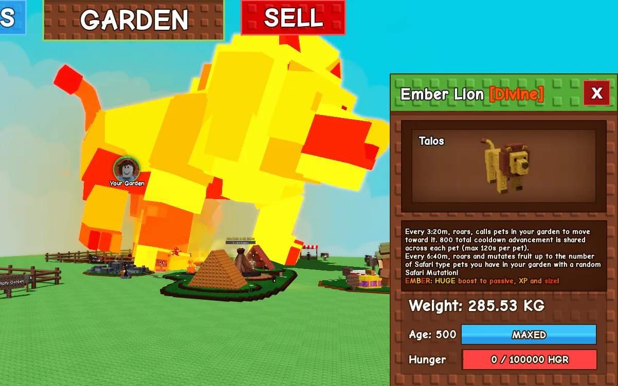 285.52kg+ Ember Lion
