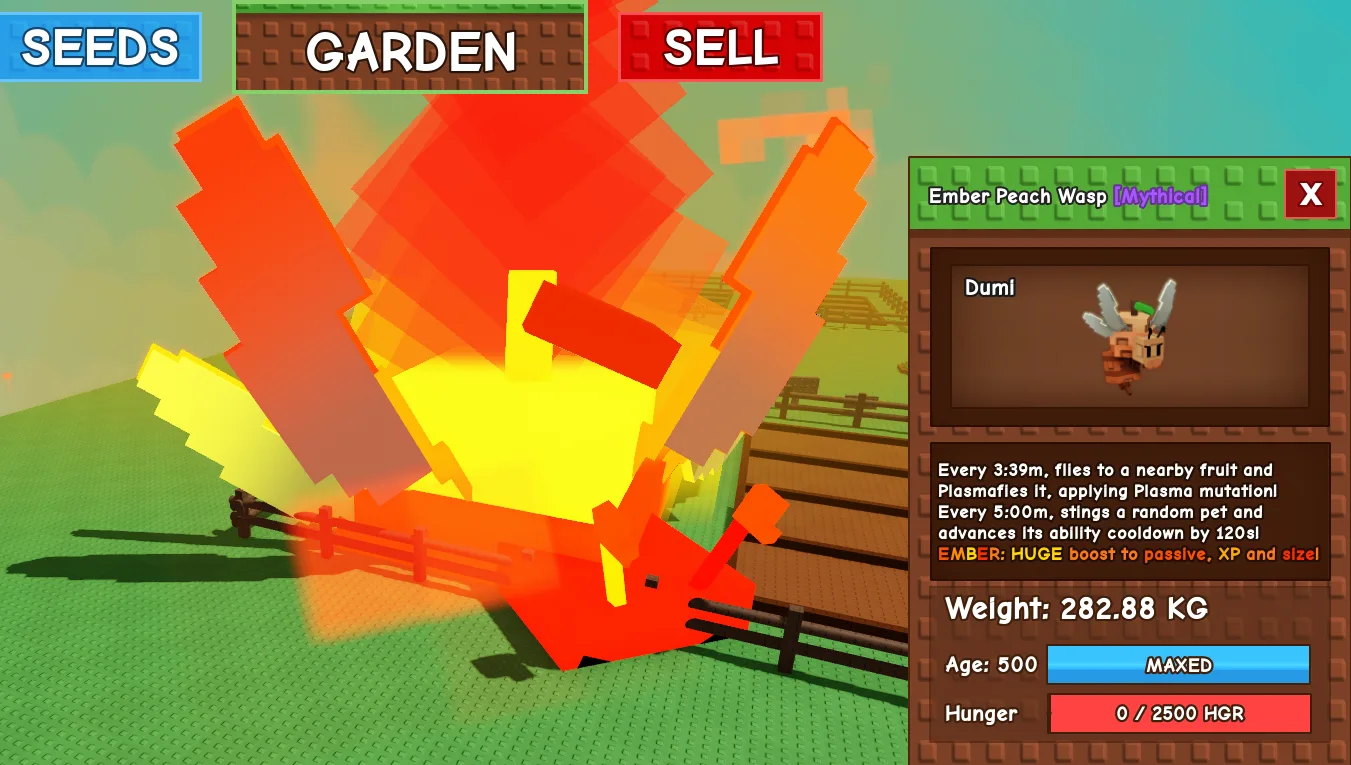 282.88kg Ember Peach Wasp