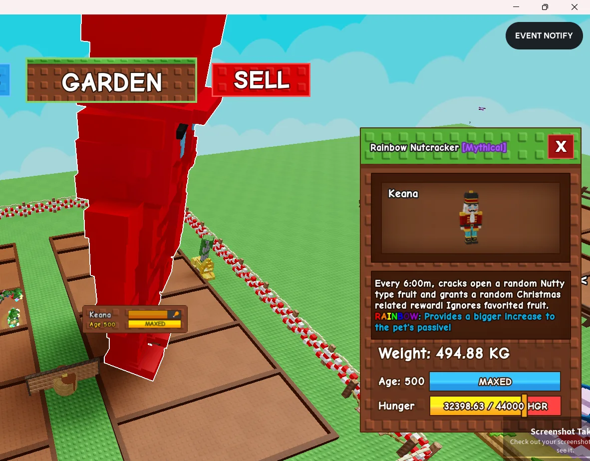 494.88KG Rainbow Nutcracker Mythical // super handsome // Age 500 MAXED // Strong Passive Flex Pet