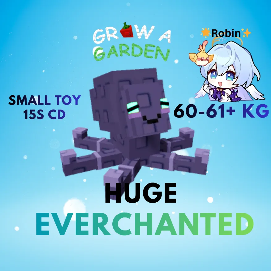 HUGE Everchanted Mimic Octopus 60-61+KG - 15s with Small Toy - Grow a Garden — Account account