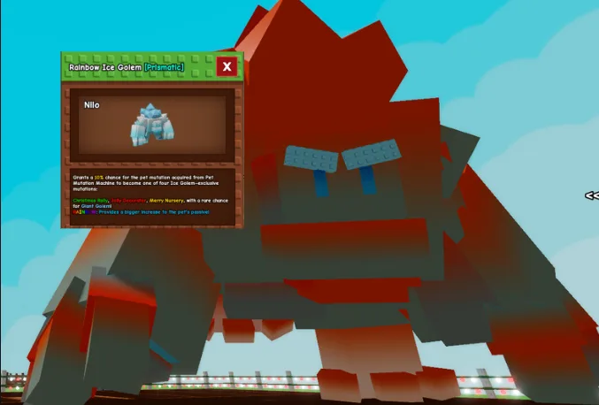 60kg 61kg Huge Rainbow Ice Golem — Account account