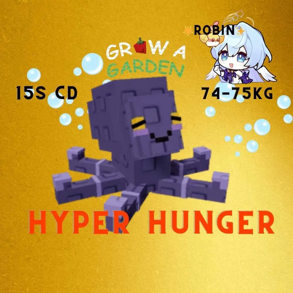 Hyper Hunger Titan Mimic Octopus - 15s CD - 74-75KG - Grow a Garden - Huge — Account account