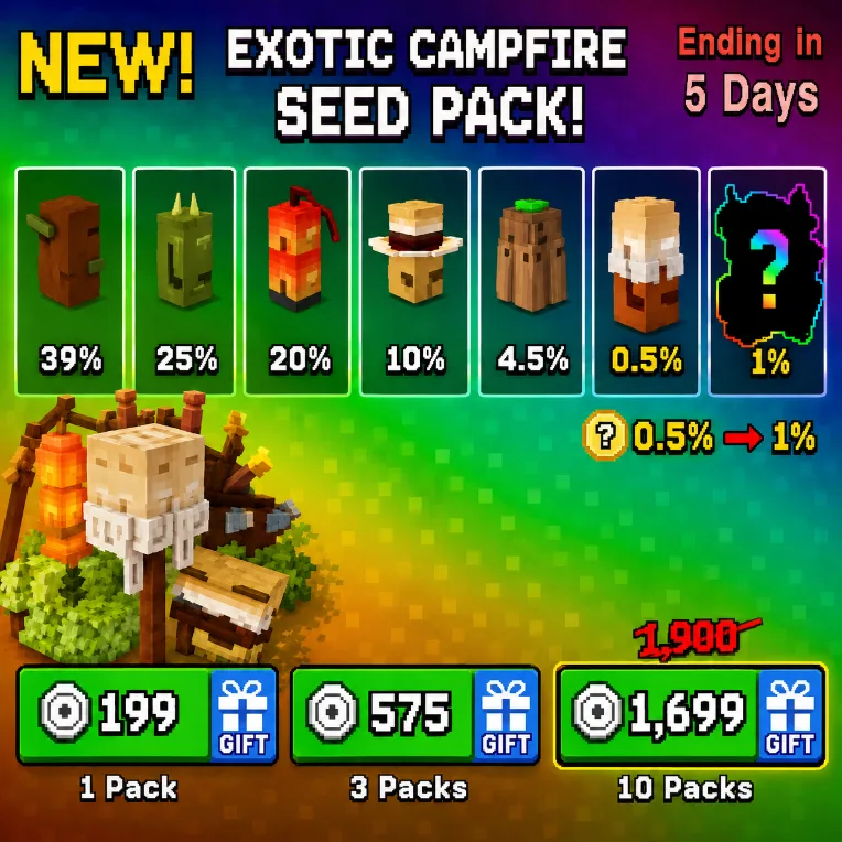 25x Exotic Campfire Seed Pack — Account account