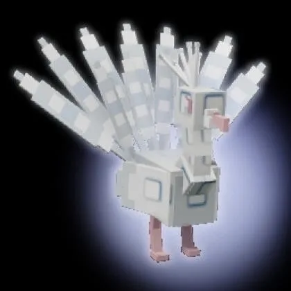 Albino Peacock Age 500 Super Rare DLC Pet Instant Delivery and Super Cheap Pet Grow a Garden — Account account