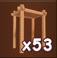 1x Wood arch