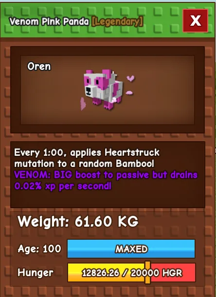 60kg HUGE VENOM PINK PANDA