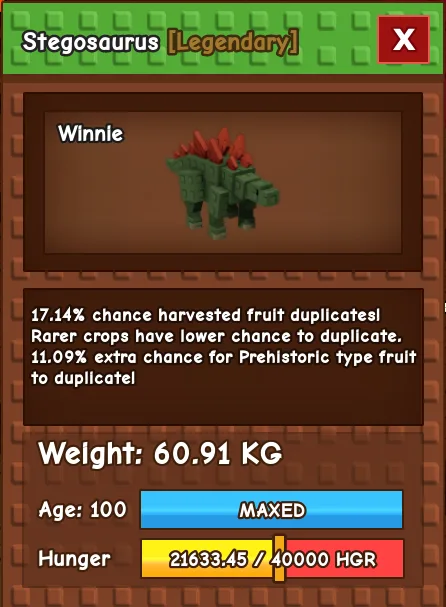 60-61 KG STEGOSAURUS RARE HUGE TITAN — Account account