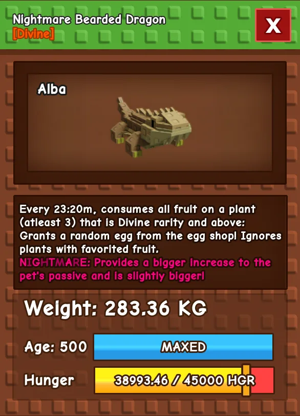 HUGE BEARDED DRAGON NM / VENOM / EVER 280KG+ AGE 500