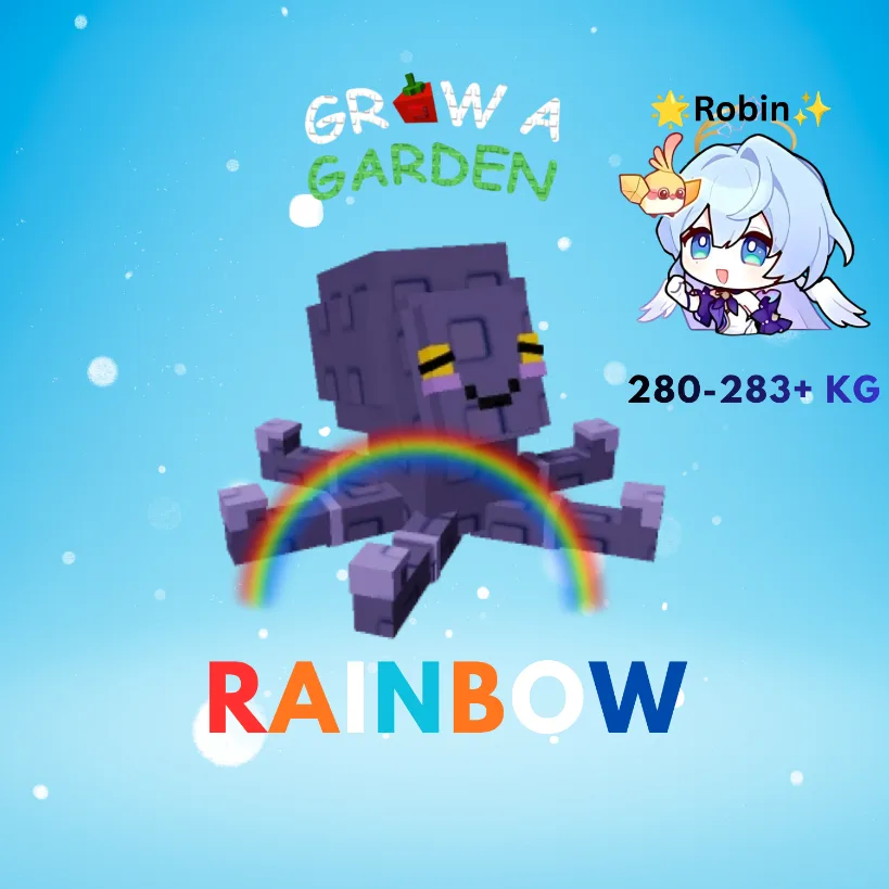Rainbow Mimic Octopus 280-283+ KG - 15s CD Max Passive - age 500 - Grow a Garden — Account account