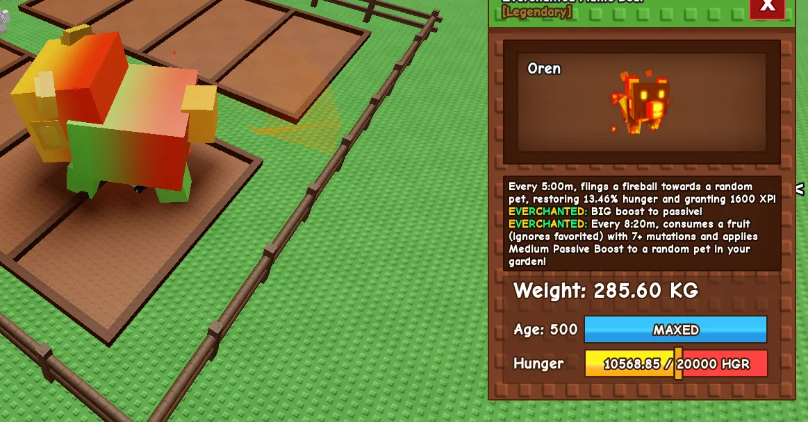 280KG+ Everchanted Flame Bear Legendary // super handsome // Age 500 Maxed // Passive Boost Machine//not bear on bike/ i run out of tag others limit