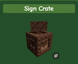 SIGN CRATE