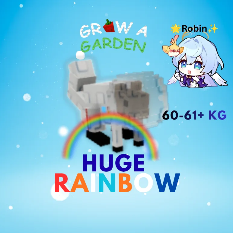HUGE Rainbow Space Squirrel - 60-61+KG - Age 100 - Grow a Garden