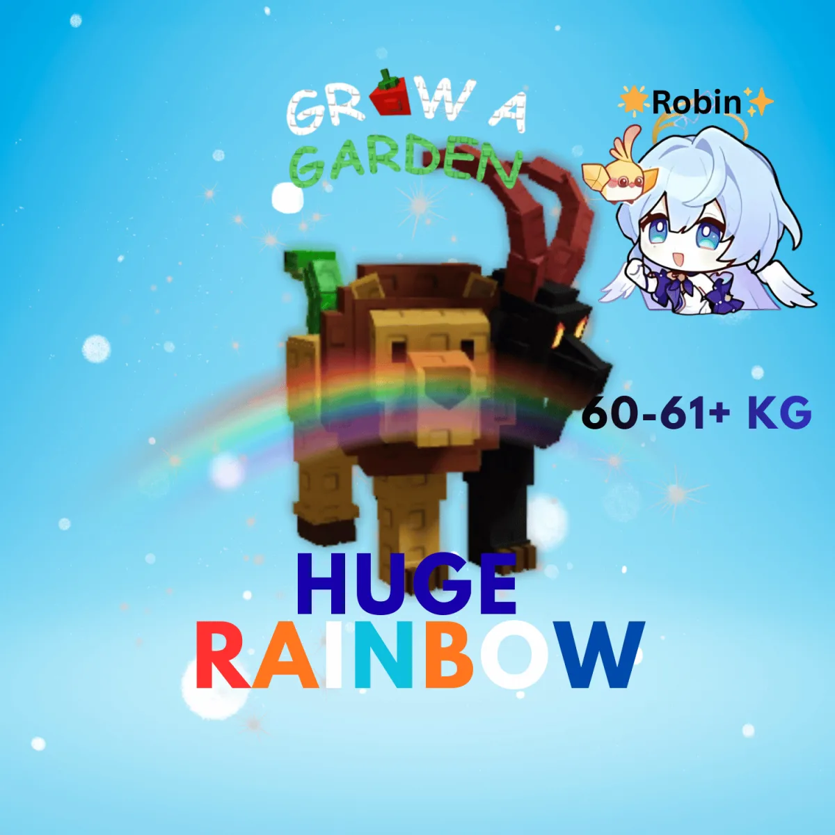 HUGE Rainbow Chimera - 60-61+KG - Grow a Garden — Account account