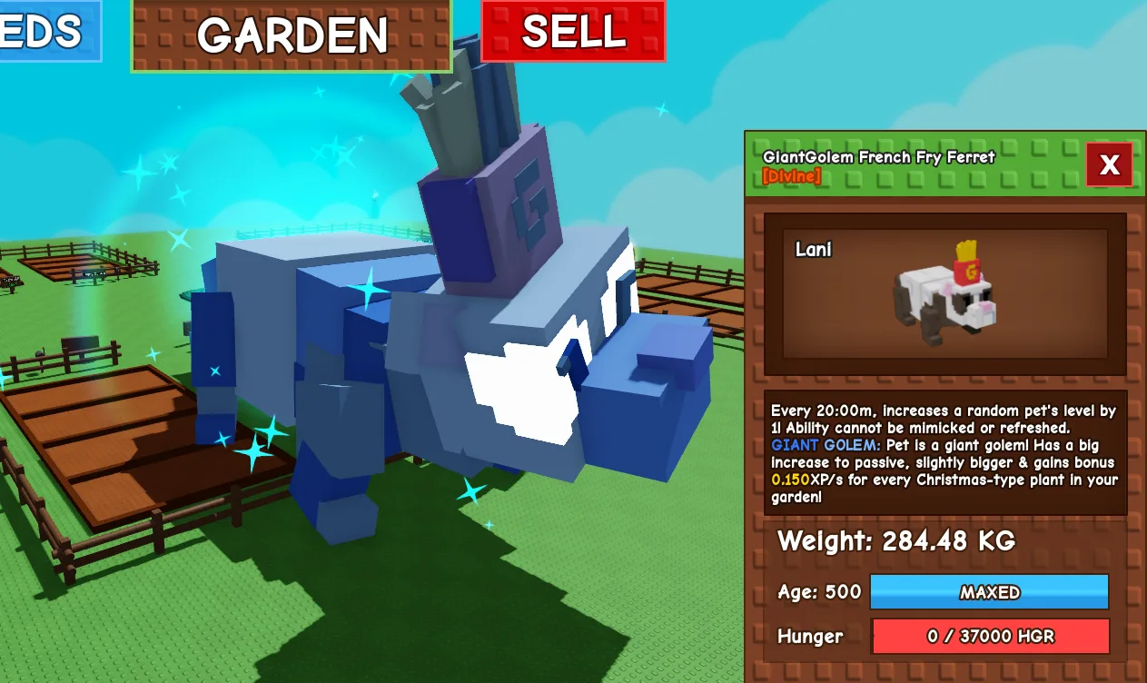 283.19kg+ GiantGolem French Fry Ferret