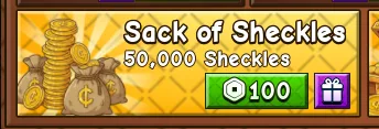Grow a Garden 2 - Sack of Sheckles 100R — Account account