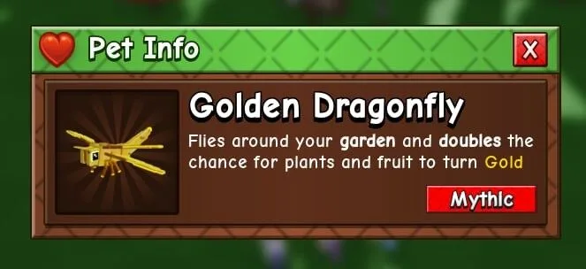 Golden Dragonfly (Mythic) — Account account