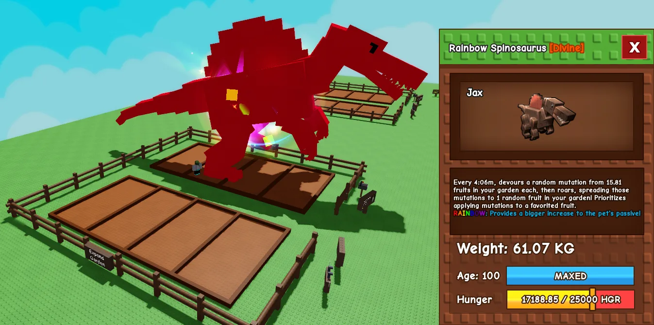 61kg+ Rainbow Spinosaurus