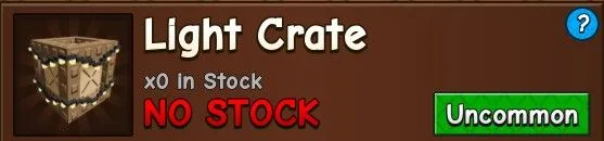 Light Crate - Grow a Garden 2 (Uncommon) — Account account