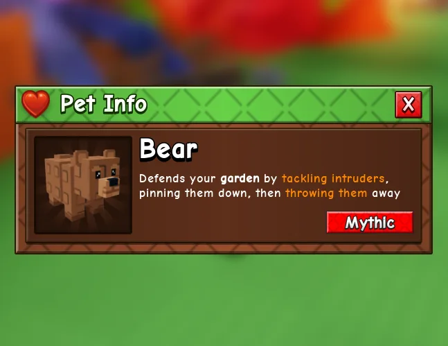 New Pet Bear (Mythic)