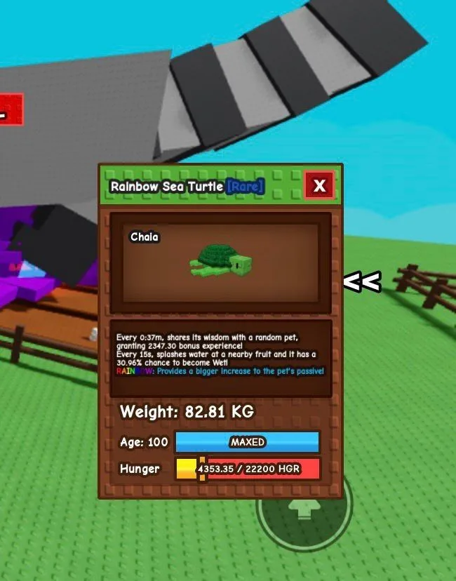 Godly Huge Rainbow Sea Turtle 80 KG ++++
