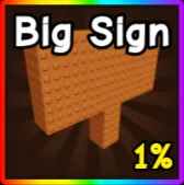 Big Sign 1 Drop Chance Only One on Eldorado