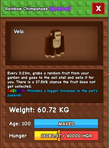 60kg+ Rainbow Chimpanzee super handsome//this is not swan// this is rainbow chimpanzee// because i run out of tag limitation so i pick this — Account account