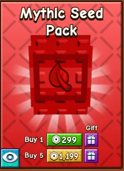5 Mythic Seed Pack - 1199 RBX