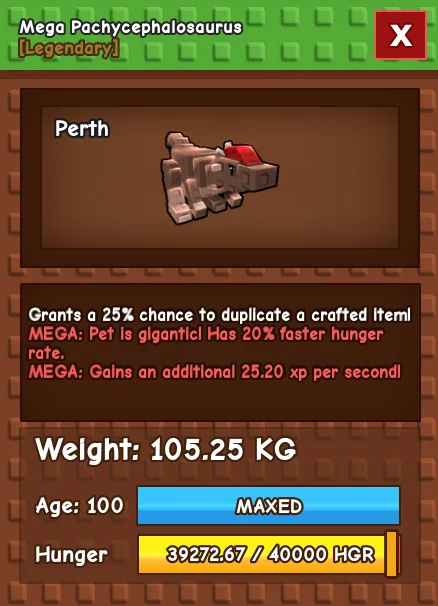 GODLY TITANIC COLOSSAL MEGA PACHYCEPHALOSAURUS 105.25KG Age 100 — Account account