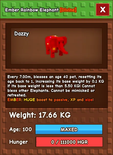 Rainbow Hatched Elephant / RBH ELEPHANT 17.66 KG CHEAPEST AND INSTANT DELIVERY — Account account