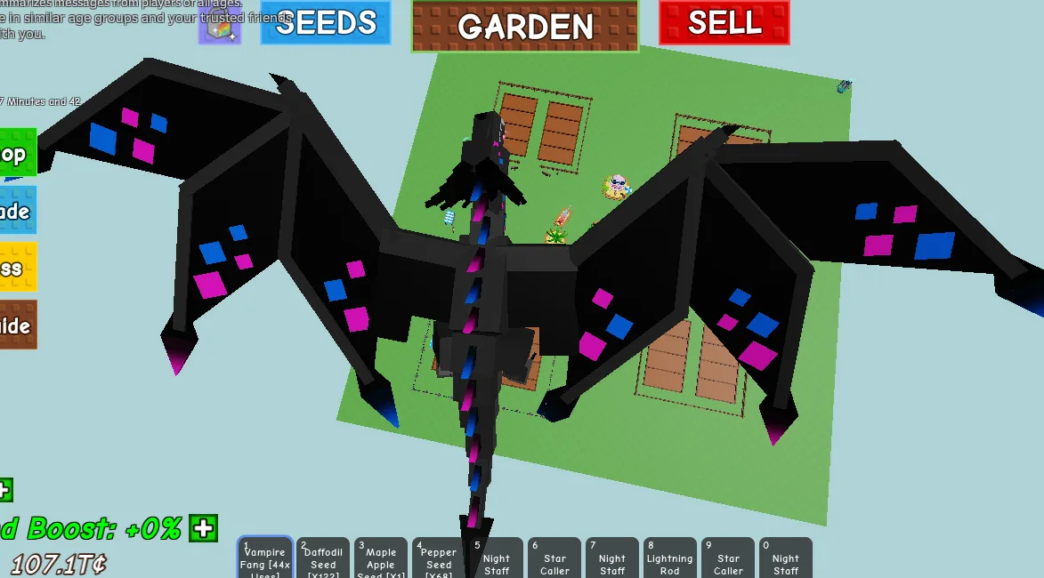 Mega Black Spotty Dragon 182.04kg Age 500 Max Collector Pet