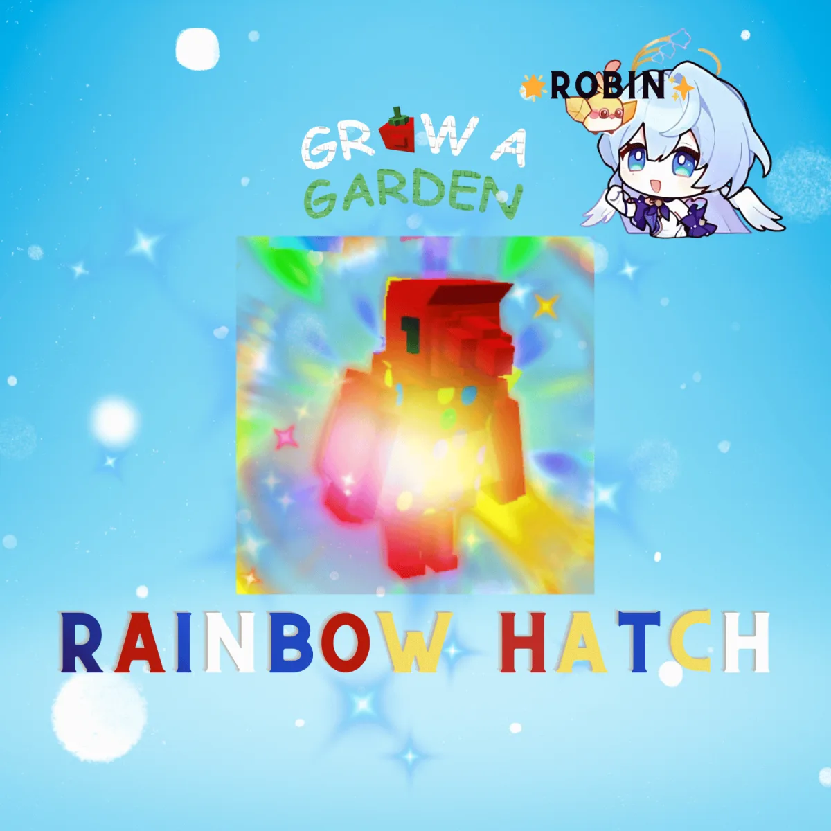 Rainbow Hatch New Year's Bird - New Year - Grow a Garden — Account account
