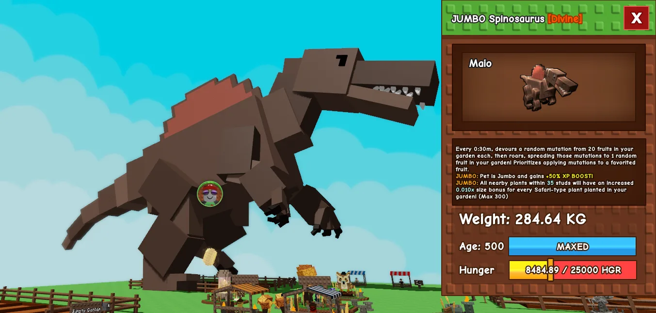 284.64kg JUMBO Spinosaurus