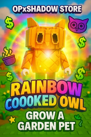 RAINBOW COOKED OWL 6KG Limited Rainbow Cooked Owl Grow A Garden RB C OWL C OWL aCookedOwl NEW Rainbow pet - Owl cooked - NON DUPE - LEGIT — Account account