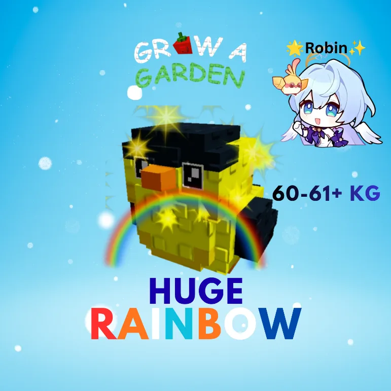 HUGE Rainbow Gold Finch - 60-61+KG - Grow a Garden - Rainbow Mutation