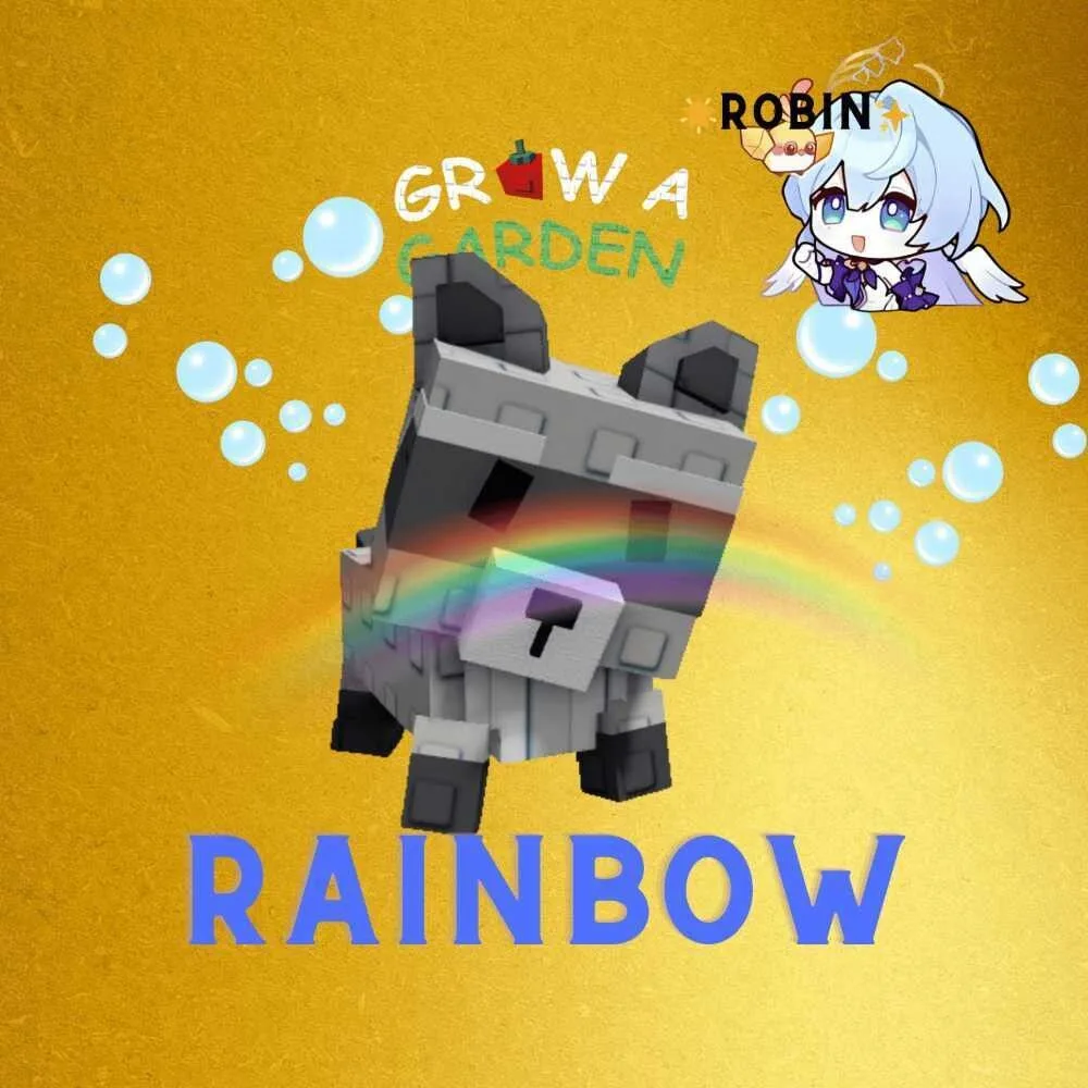 Rainbow Raccoon - Grow a Garden — Account account