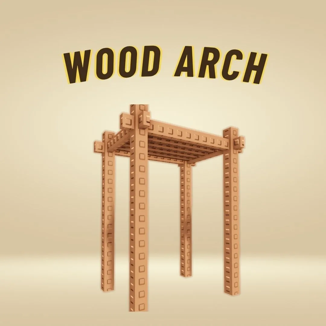Wood Arch INSTANT DELIVERY - Grow a Garden 2