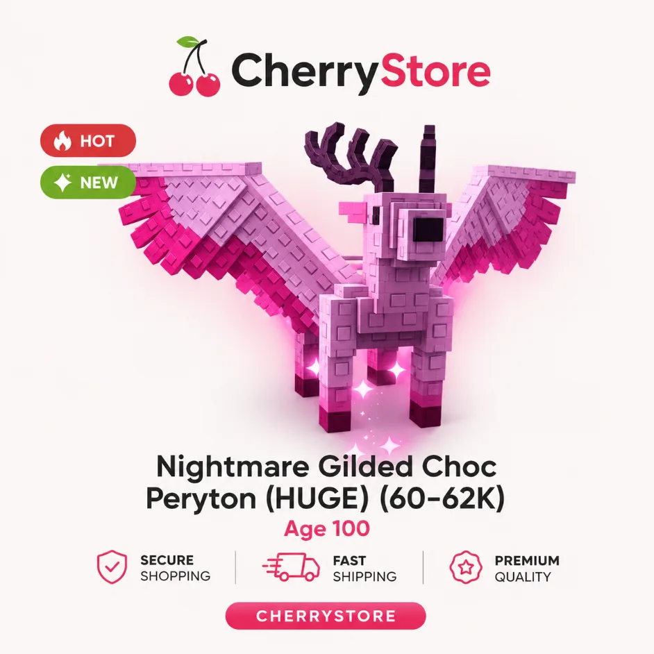 Nightmare/Venom Gilded Choc Peryton (HUGE) (60-62KG Age 100)