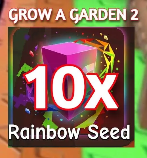 10x RAINBOW SEED GROW A GARDEN 2 — Account account