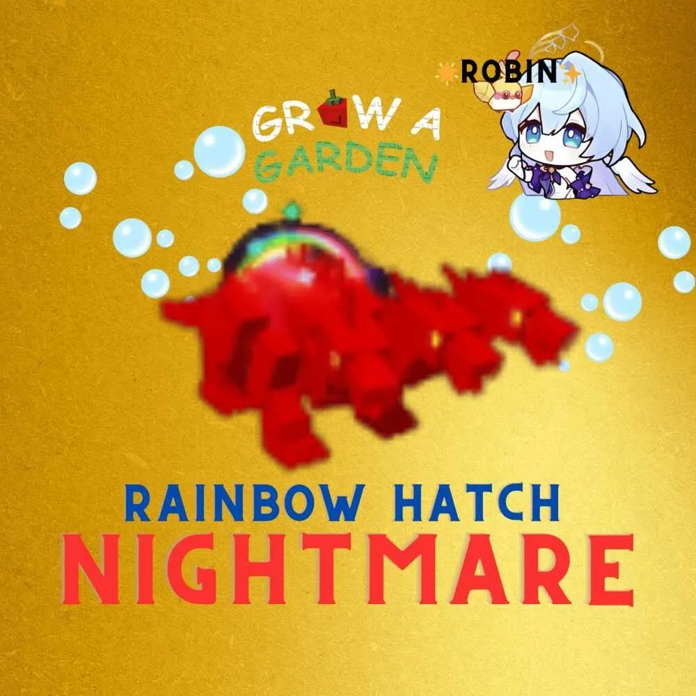 Nightmare Rainbow Hatch Hydra - Free Termit for Combo - Grow a Garden — Account account
