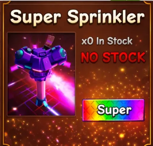 Super Sprinkler — Account account