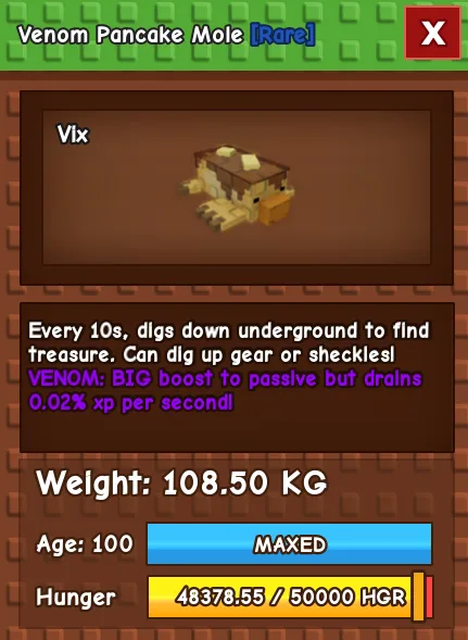 60KG - 61KG VENOM PANCAKE MOLE — Account account