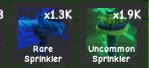 1.3k Rare sprinkler + 1.9k Uncommon sprinkler Instant Delivery Safe Trade Grow a Garden 2 H4