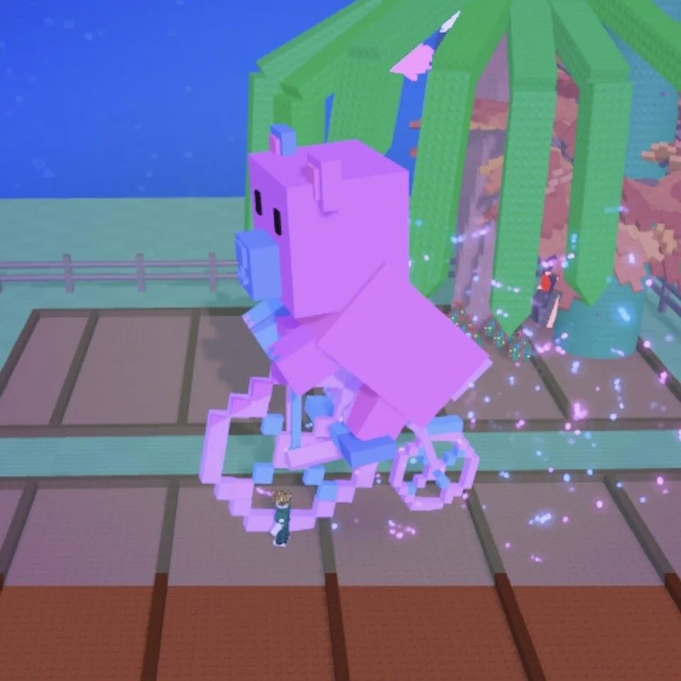 1X Blossoming Bear On Bike 61+ kg (weight available as shown in photos detail) - Collectible Legendary GAG Pet - NonDupe - No Toy — Account account