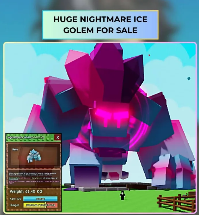 NIGHTMARE ICE GOLEM 61KG FAST DELIVERY & CHEAPEST PRICE — Account account