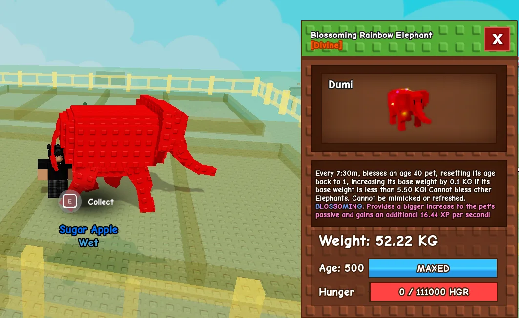 Blossoming RBH Elephant 52.22 kg max passive no toy