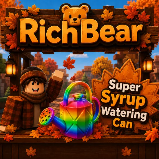 Super Syrup Watering Can New World Fall Harvest