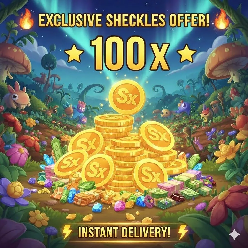 10 SX ( 10 SEXTILLION )Sheckles C Grow a Garden Coins 10M Flower — Account account