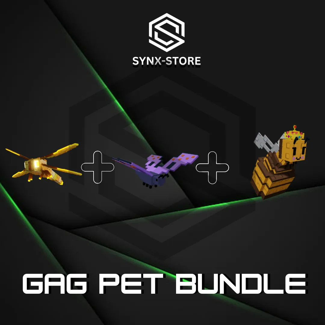 Pet Bundle 7 3 Pets Dragonfly + Butterfly + Queen Bee