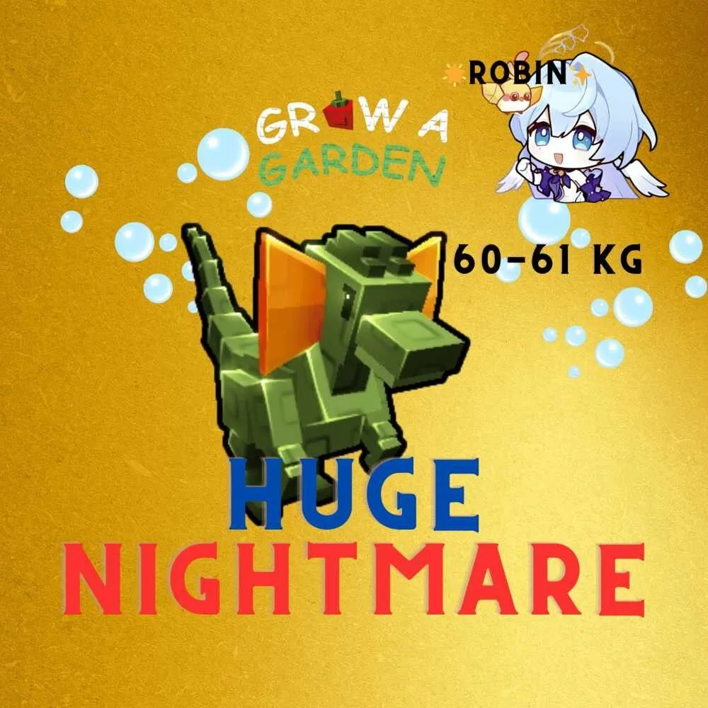 Nightmare Huge Dilophosaurus - 60-61 KG - Grow a Garden — Account account
