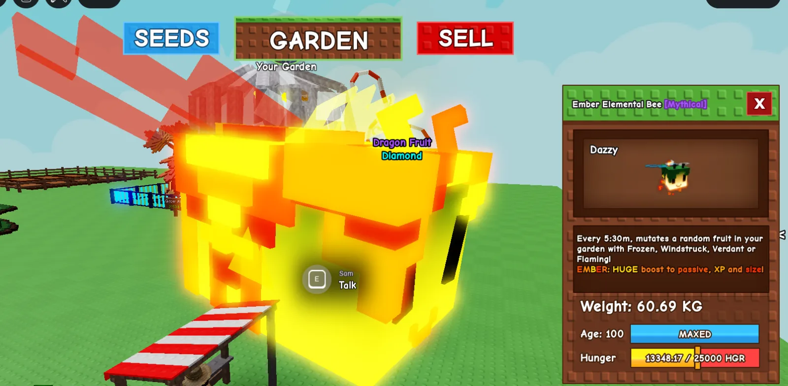 60kg+ Ember elemental bee superrr handsome and rare